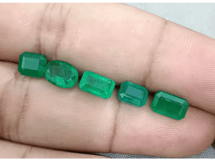 6.87ct Emerarld Parcel, Natural Emeralds - SMSGEMS 