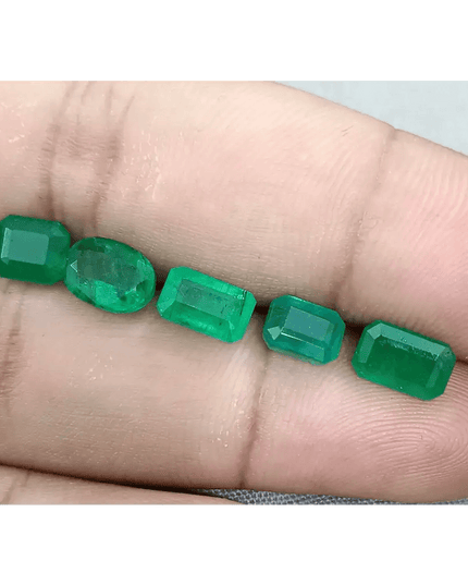 6.87ct Emerarld Parcel, Natural Emeralds - SMSGEMS 