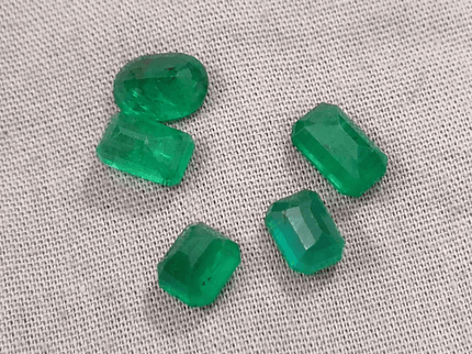 6.87ct Emerarld Parcel, Natural Emeralds - SMSGEMS 