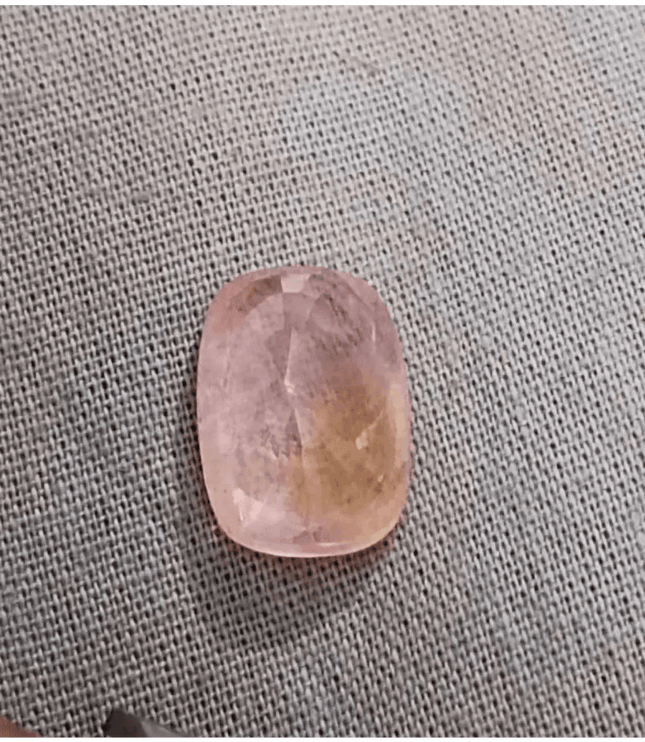 7.88ct IGI Certified Padparadscha Cushion Cut Ceylon Sapphire, Natural Earth Mined untreated Gemstone - SMSGEMS 