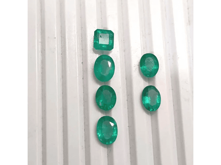 8.38ct Zambian Emerald Lot, 100% Natural Gems - SMSGEMS 