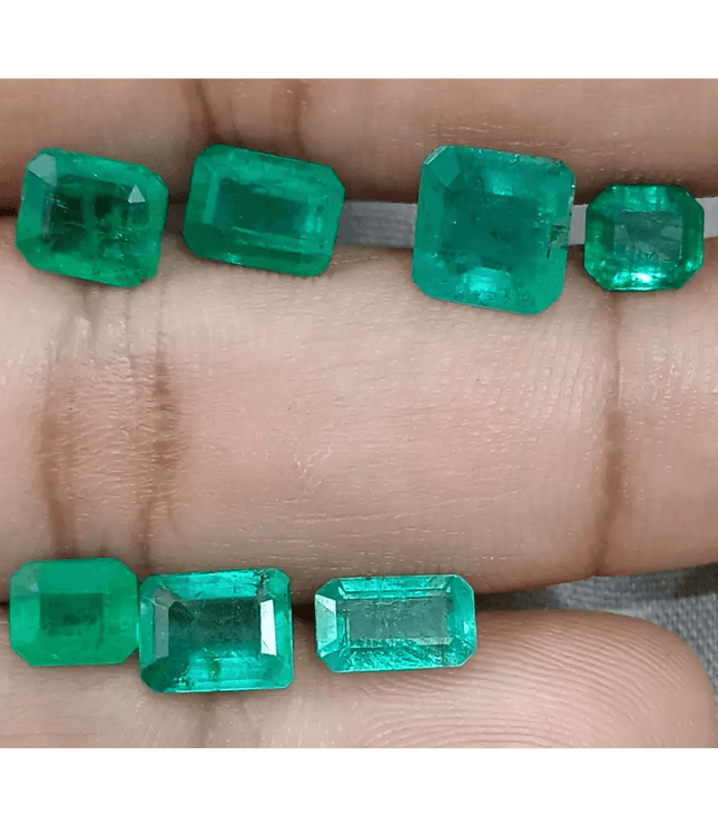 8.51ct Good Quality Emerald Parcel, Natural Gemstones - SMSGEMS 
