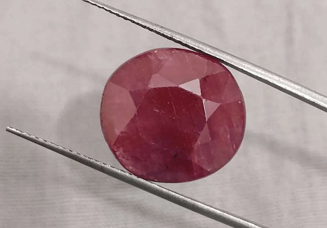 9.41ct African Ruby Natural Earth Mined Gemstone - SMSGEMS 
