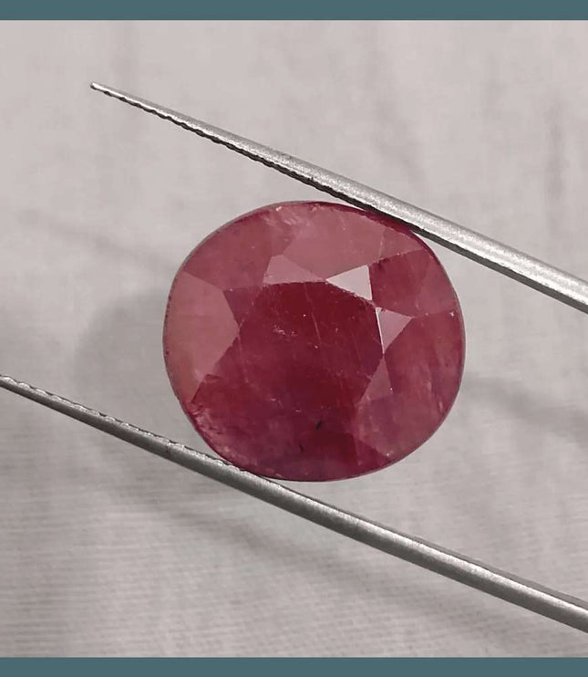 9.41ct African Ruby Natural Earth Mined Gemstone - SMSGEMS 