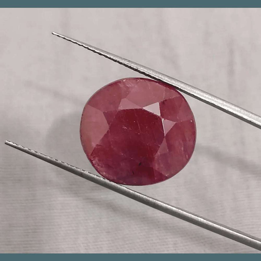 9.41ct African Ruby Natural Earth Mined Gemstone - SMSGEMS 