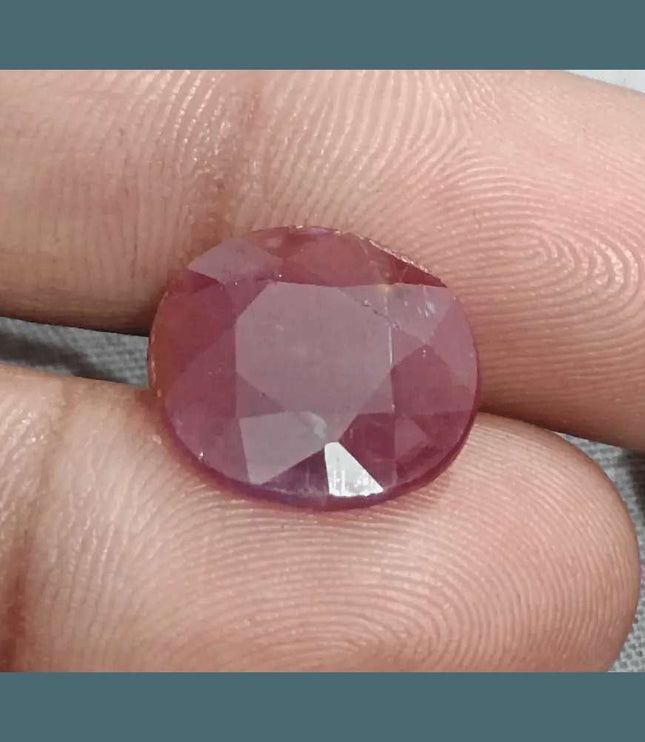 9.41ct African Ruby Natural Earth Mined Gemstone - SMSGEMS 