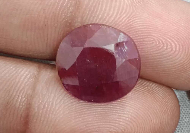 9.41ct African Ruby Natural Earth Mined Gemstone - SMSGEMS 