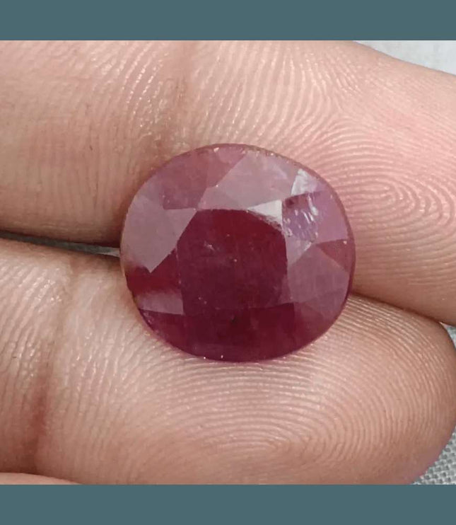 9.41ct African Ruby Natural Earth Mined Gemstone - SMSGEMS 