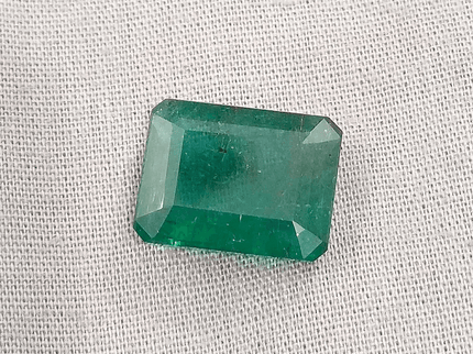 9.63ct Deep Green Zambian Emerald Natural Gemstone - SMSGEMS 