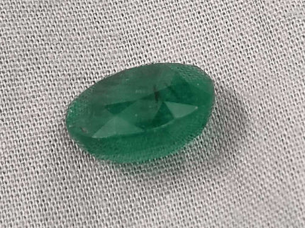 9.94ct Deep Green Zambian Emerald, Natural Gemstone - SMSGEMS 