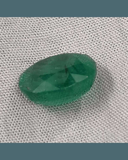 9.94ct Deep Green Zambian Emerald, Natural Gemstone - SMSGEMS 