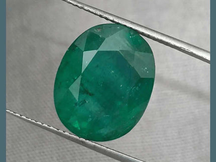 9.94ct Deep Green Zambian Emerald, Natural Gemstone - SMSGEMS 