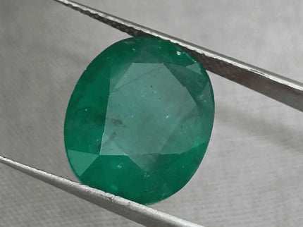 9.94ct Deep Green Zambian Emerald, Natural Gemstone - SMSGEMS 