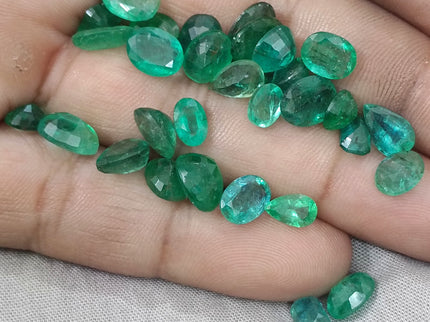 42.50ct/31pcs Zambian Emerald Parcel Natural Gemstones