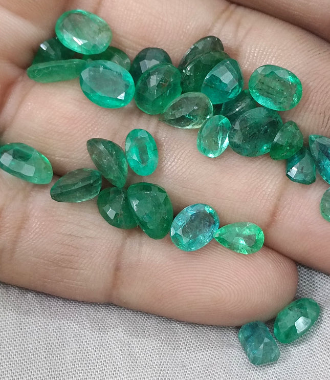 42.50ct/31pcs Zambian Emerald Parcel Natural Gemstones