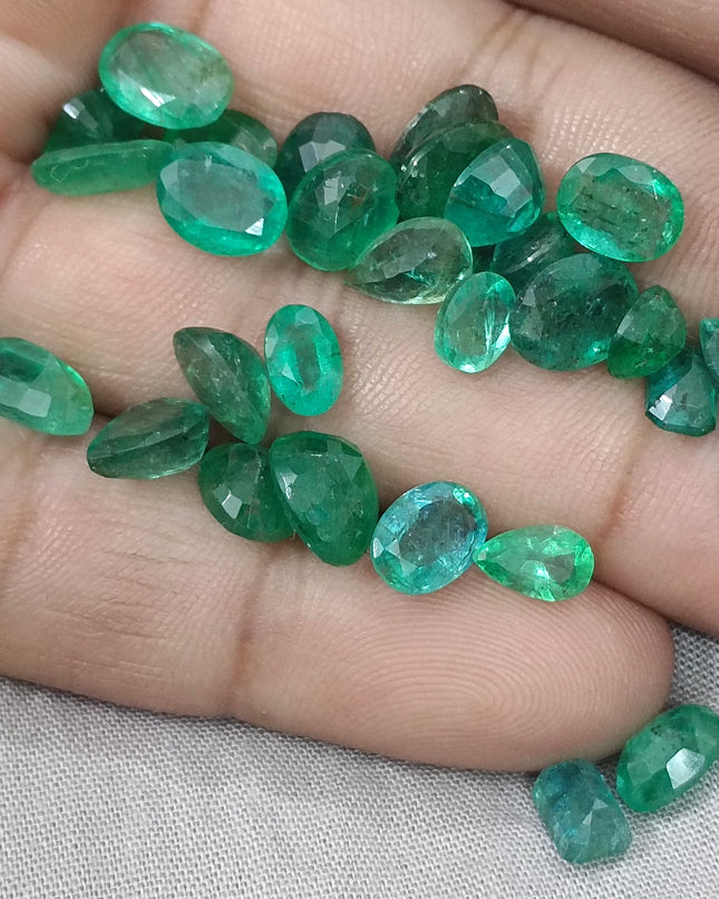 42.50ct/31pcs Zambian Emerald Parcel, Natural Gemstones
