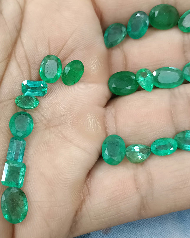 42.50ct/31pcs Zambian Emerald Parcel, Natural Gemstones