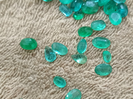 42.50ct/31pcs Zambian Emerald Parcel Natural Gemstones