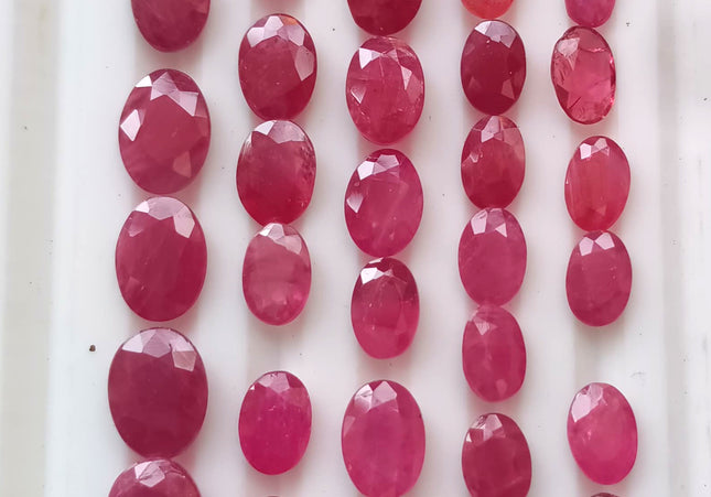40.37ct Mozambique Ruby Parcel, Natural untreated Gemstones