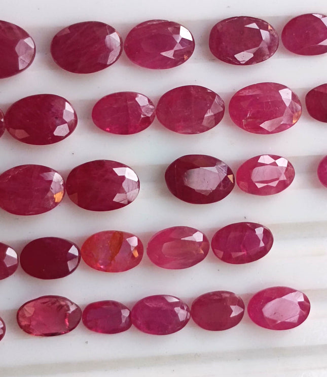 40.37ct Untreated Natural Mozambique Ruby Parcel.