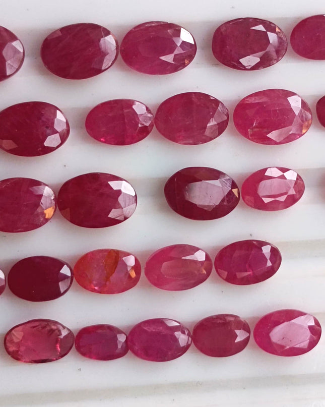 40.37ct Mozambique Ruby Parcel, Natural untreated Gemstones