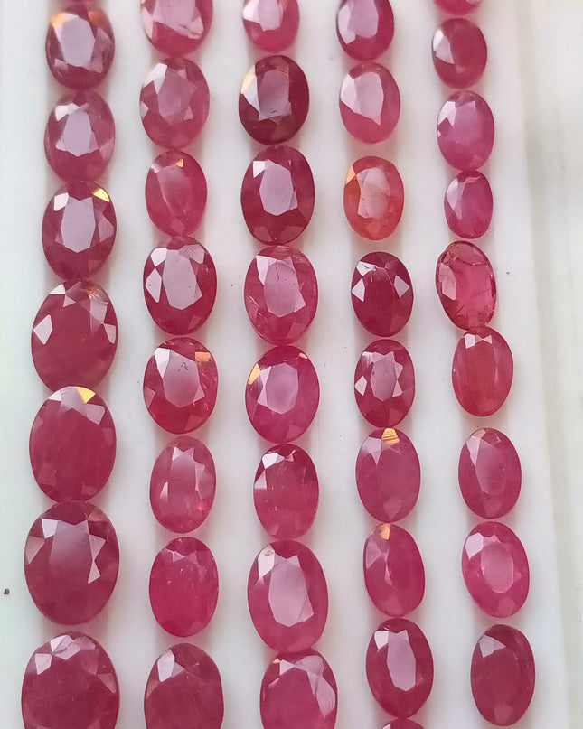 40.37ct Mozambique Ruby Parcel, Natural untreated Gemstones