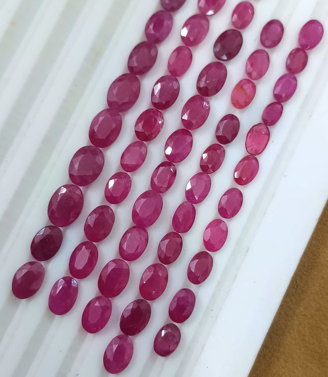 40.37ct Untreated Natural Mozambique Ruby Parcel.