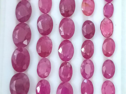 40.37ct Untreated Natural Mozambique Ruby Parcel.