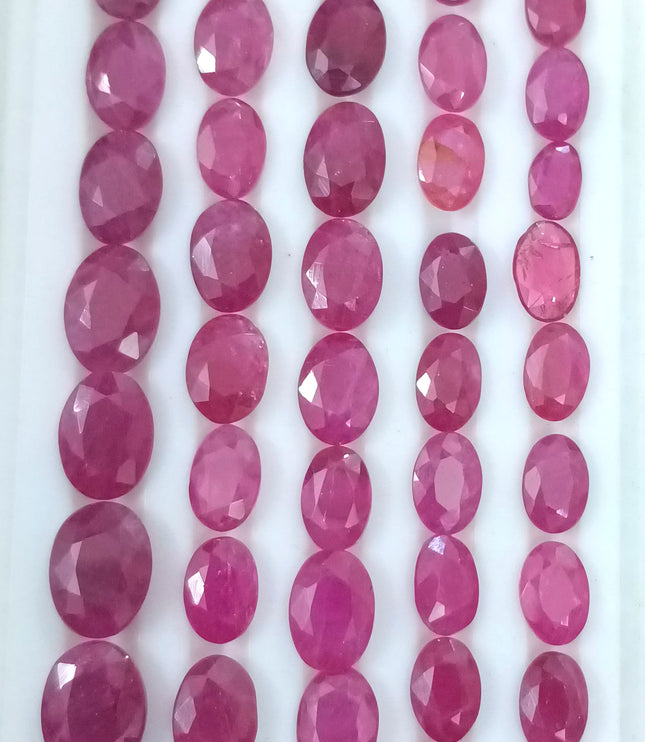 40.37ct Untreated Natural Mozambique Ruby Parcel.