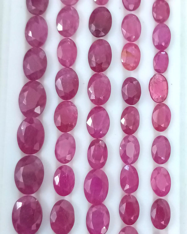40.37ct Mozambique Ruby Parcel, Natural untreated Gemstones