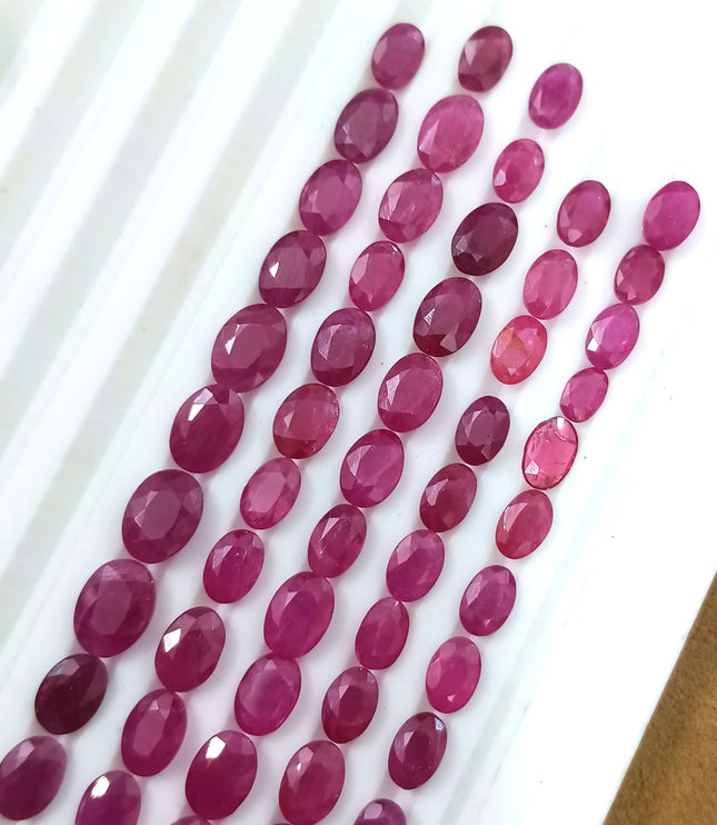 40.37ct Untreated Natural Mozambique Ruby Parcel.