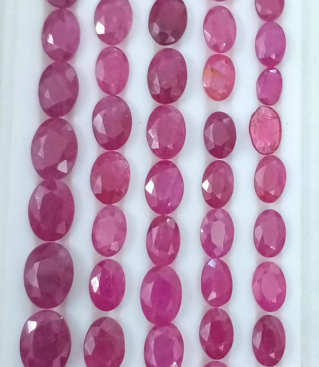 40.37ct Untreated Natural Mozambique Ruby Parcel.