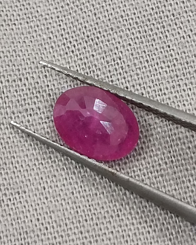 GSI Certified 1.38ct Mozambique Ruby, Natural untreated Gemstone