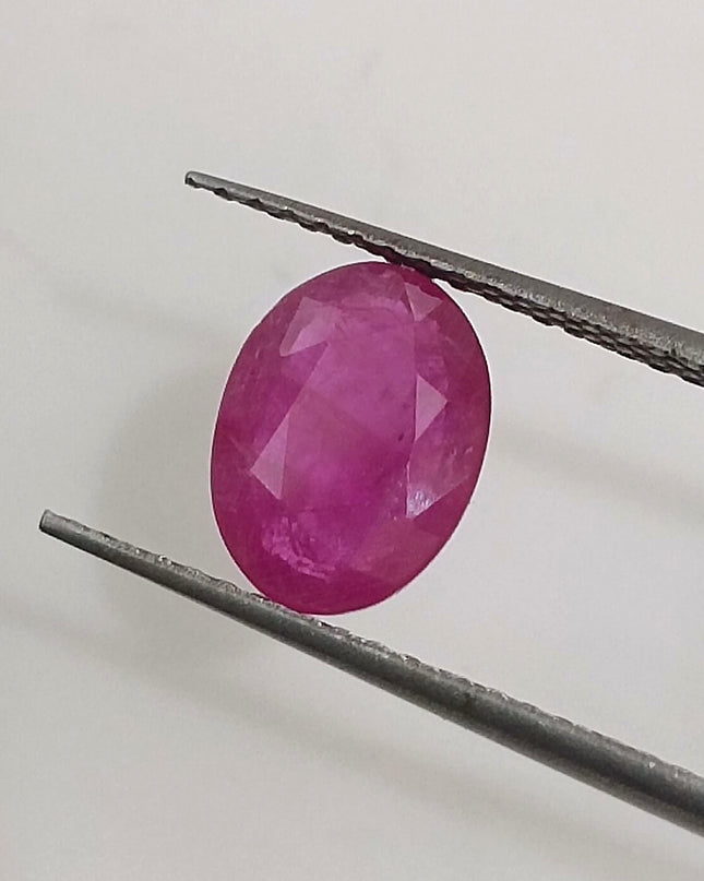 GSI Certified 1.38ct Mozambique Ruby, Natural untreated Gemstone
