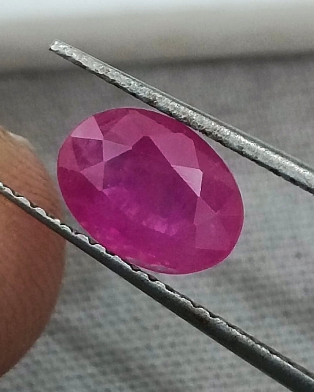 GSI Certified 1.33ct Mozambique Ruby, Natural Untreated Gemstone