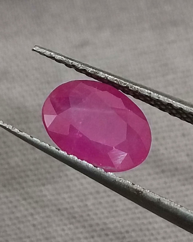 GSI Certified 1.33ct Mozambique Ruby, Natural Untreated Gemstone