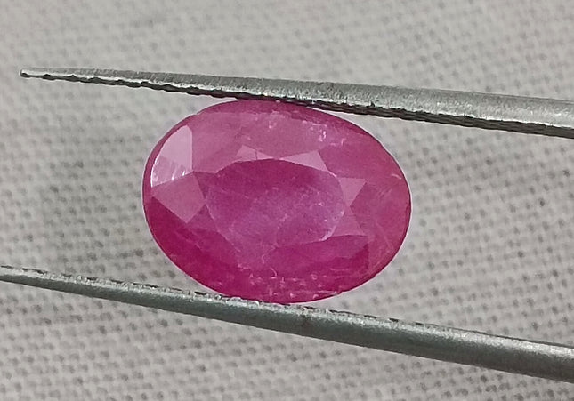 GSI Certified 1.63ct Mozambique Ruby, Natural Untreated Gemstone