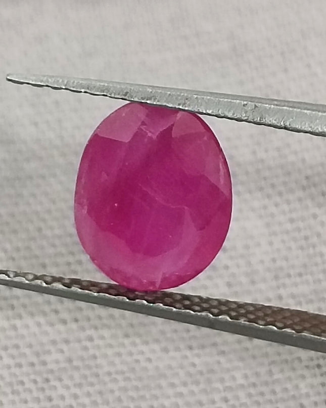 GSI Certified 1.63ct Mozambique Ruby, Natural Untreated Gemstone