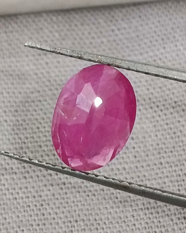 GSI Certified 1.63ct Mozambique Ruby, Natural Untreated Gemstone