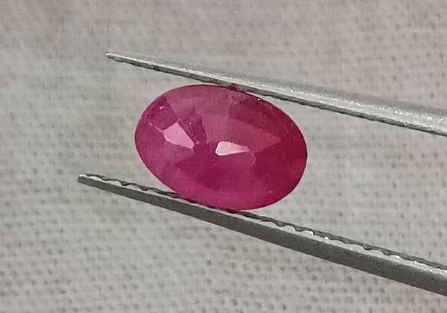 GSI Certified 1.04ct Mozambique Ruby Natural untreated Gemstone