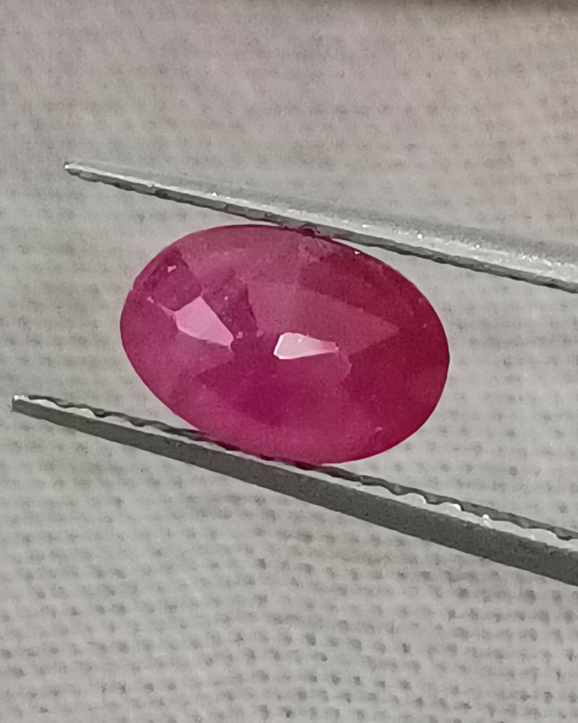 GSI Certified 1.04ct Mozambique Ruby Natural untreated Gemstone