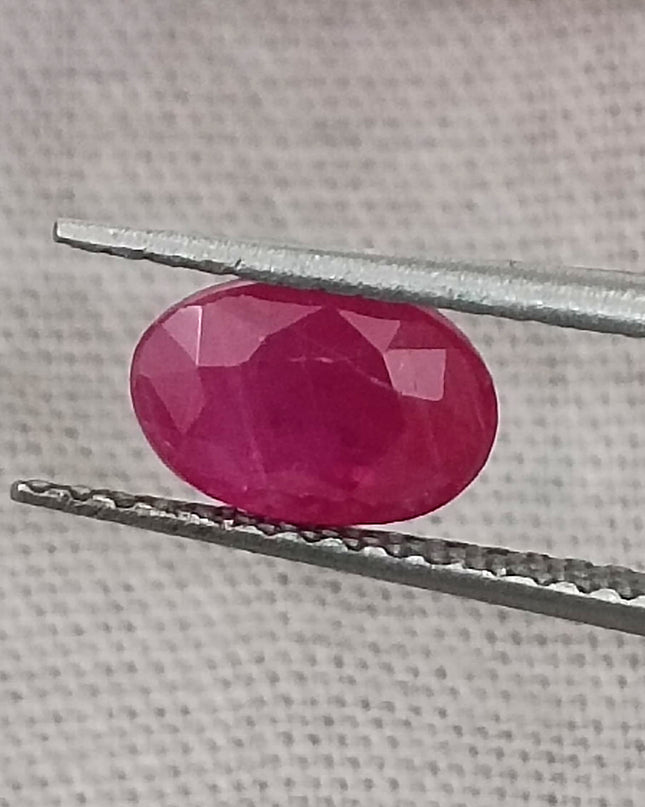 GSI Certified 1.04ct Mozambique Ruby Natural untreated Gemstone