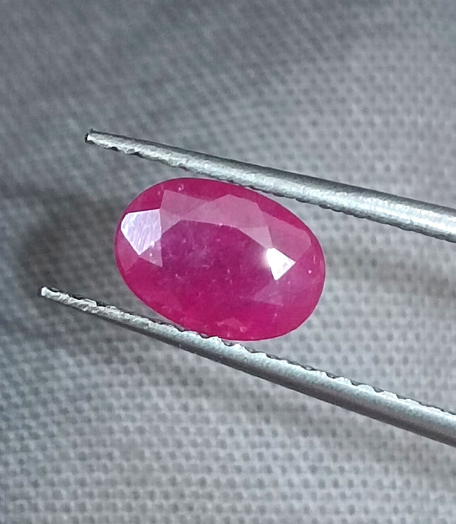 GSI Certified 1.06ct Mozambique Ruby Natural untreated Gemstone