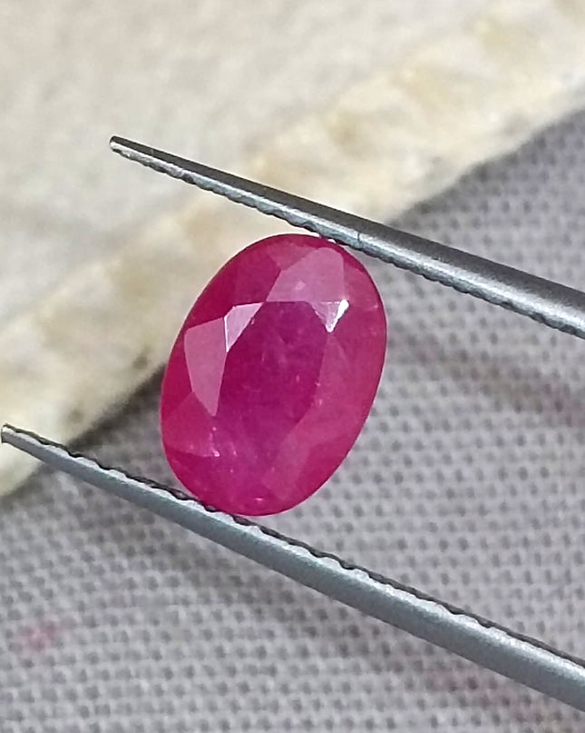 GSI Certified 1.06ct Mozambique Ruby Natural untreated Gemstone