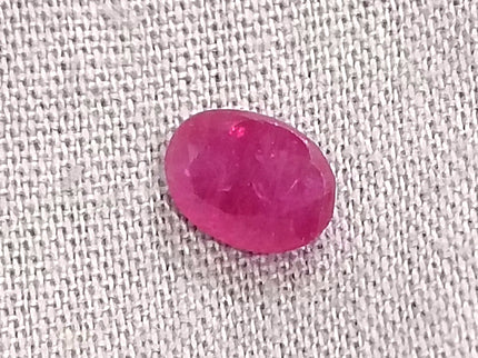 GSI Certified 1.06ct Mozambique Ruby Natural untreated Gemstone