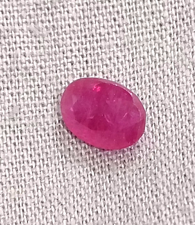 GSI Certified 1.06ct Mozambique Ruby Natural untreated Gemstone