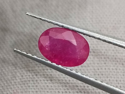 GSI Certified 1.06ct Mozambique Ruby Natural untreated Gemstone