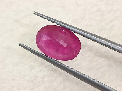 GSI Certified 1.06ct Mozambique Ruby Natural untreated Gemstone