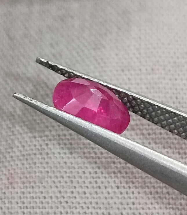 GSI Certified 1.06ct Mozambique Ruby Natural untreated Gemstone