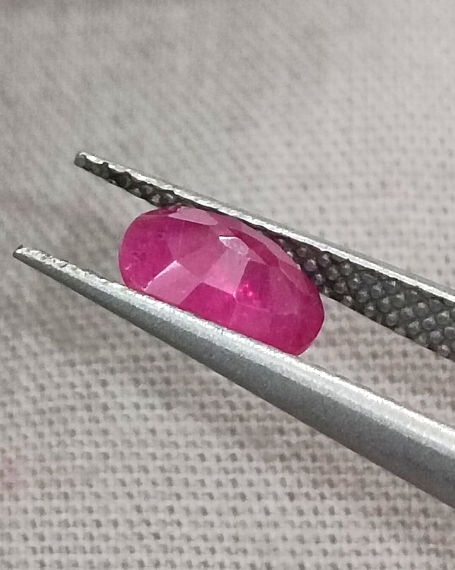 GSI Certified 1.06ct Mozambique Ruby Natural untreated Gemstone